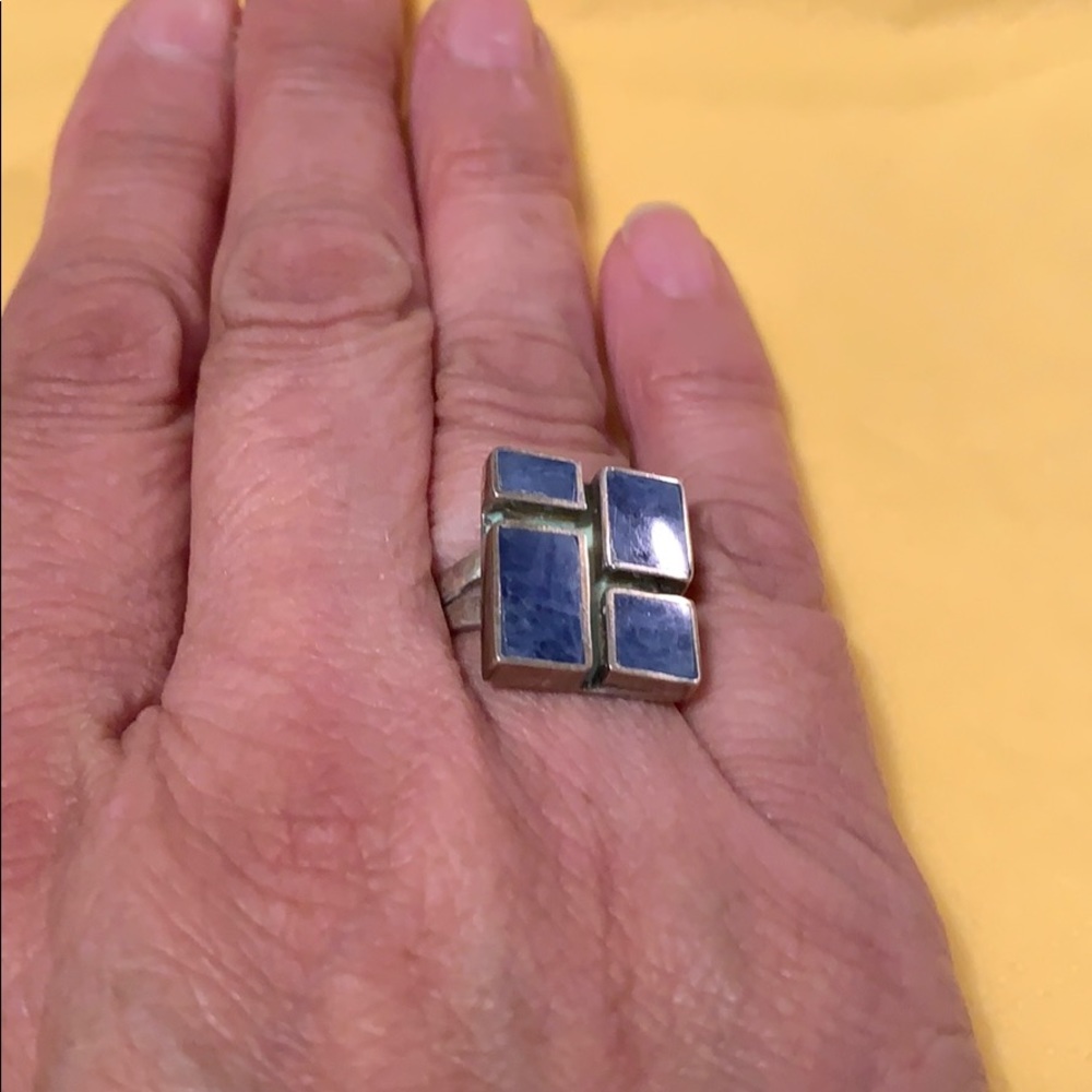 950 Peruvian Silver ring - Picture 3 of 4